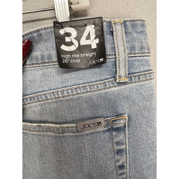 Joe’s Hi Rise Straight 26” Crop Jeans Serafina Light Wash Women’s NWT Size 34 - Picture 4 of 16